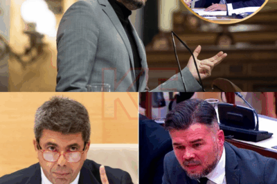 Lo que ocurrió en esa sala dejó a todos sin aliento… Gabriel Rufián lanzó una sola frase y Mazón quedó en shock absoluto, atrapado entre contradicciones que él mismo había creado, mientras la “comisión DANA” se convertía en un laberinto donde cada palabra parecía delatarlo aún más, empujándolo hacia un juicio que nadie vio venir…
