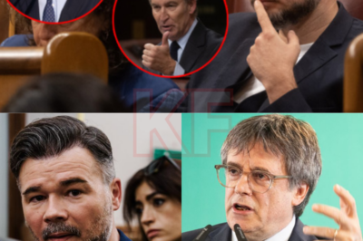 Madrid se asfixiaba en lo que se suponía sería una mañana tranquila. Pero en un instante, Gabriel Rufián lanzó una bomba política en el corazón del Parlamento. No fue una acusación, ni un rumor infundado, sino una revelación: afirmó haber sabido desde el principio un acuerdo secreto entre el Partido Popular y Carles Puigdemont. Con solo unas palabras, la atmósfera cambió por completo: rostros tensos, algunas miradas desviadas, y toda la sala de reuniones se sumió en un silencio inquietante.