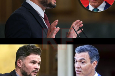 RUFÍAN LANZA UN AVISO DIRECTO A SÁNCHEZ: LA PACIENCIA SE AGOTA, LAS COSTURAS DEL GOBIERNO CRUJEN Y UNA FRASE AMENAZA CON HACER CAER TODO. El tono cambia y ya no hay margen para el teatro. Gabriel Rufián habla claro y apunta al corazón del poder. “No queremos seguir quedando en ridículo”, dice, y la frase resuena como una advertencia sin retorno. Pedro Sánchez escucha, pero el equilibrio que sostenía al Gobierno empieza a tambalearse. Alianzas frágiles, reproches acumulados y una sensación de hartazgo que ya no se puede disimular. No es una amenaza cualquiera: es el reflejo de una relación al límite. ¿Farol o ruptura real? Mientras los focos se encienden y los silencios se alargan, el futuro del Ejecutivo entra en zona de riesgo. Esta vez, nadie sonríe.
