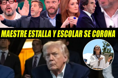 SE CORONA ESCOLAR TRAS LA MEGA BRONCA: Maestre y Chapu estallan en directo, vuelan los insultos y la izquierda y la derecha se despedazan por Zapatero y Venezuela.HH