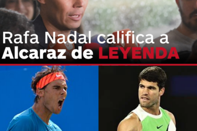 “No es una promesa, es una leyenda”: la frase de Rafa Nadal que reabre el debate sobre Carlos Alcaraz y su lugar real en la historia del tenis.HH