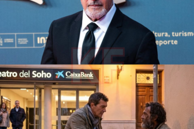 Un gesto de Antonio Banderas a la salida del teatro de Málaga rompió la invisibilidad de un hombre sin hogar.