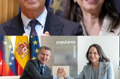 “‘La legitimidad no se negocia…’ — y el tablero diplomático se quedó en silencio.”  Alberto Núñez Feijóo dinamita la postura del Gobierno y reconoce a María Corina Machado como el único referente legítimo de Venezuela… dejando uno de los momentos más tensos en la política internacional.  No fue un apoyo más. Fue un desafío real. Sin filtros. Sin protección. Solo presión democrática acumulada.  Porque cuando el líder de la oposición da este paso al frente… es porque el silencio cómplice con el régimen ya ha pasado demasiado.  El ambiente cambió en segundos… pero hay algo que sigue resonando.  ¿Hasta dónde puede llegar el choque con el Gobierno de Sánchez… cuando el reconocimiento internacional ya es imparable?  Ver más en comentarios