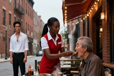Poor Waitress Helped a Hungry Old Man — Unaware He Was Korean Mafia Boss’s Dad