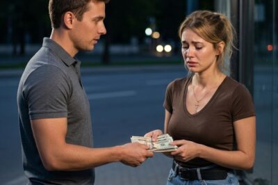 Poor single dad gave a stranger his last $18 – Next day, 5 SUVs surrounded his house…