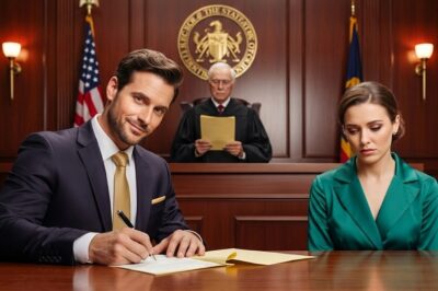 He Smirked While Signing the Divorce Papers — Until the Judge Read the Hidden Will Aloud