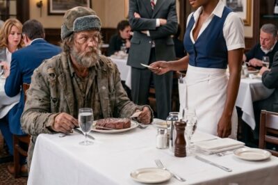 Undercover Billionaire Orders Steak — Black Waitress Slips Him a Note That Stops Him Cold
