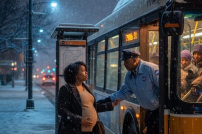 They Kicked The Pregnant Woman Off The Bus In The Snow. The Driver Took Off His Jacket And Did This.
