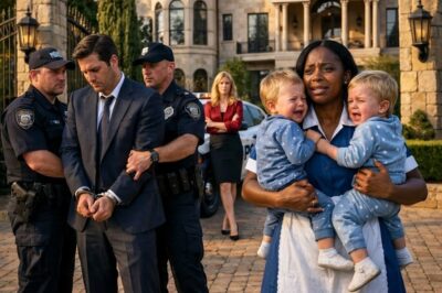 They Arrested the Billionaire in Front of His Twins… What the Maid Did Next Shocked Everyone