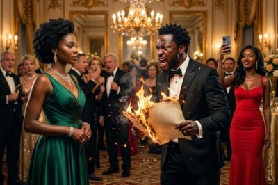 Husband Burned Her Father’s Land Deed at Her Gala-Then the Wall Safe Opened Behind Him Suddenly