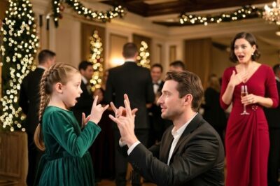 CEO Took Her Deaf Daughter to a Christmas Dinner — The Single Dad’s Sign Language Made Her Smile