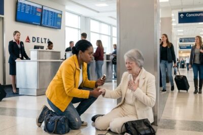 Black Single Mom Misses Her Last Flight to Help a Shaking Old Lady — She Never Flies Coach Again