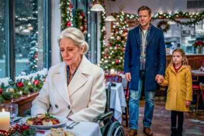 Sad Elderly Billionaire Alone on Christmas Eve, Until a Single Dad and His Daughter Walk In…