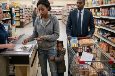 Single Mom Paid With Coins At Walmart. The Billionaire Behind Her Saw What Was In Her Cart And Froze